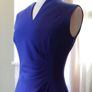 Royal Blue Tahari Career Cocktail Sheath Dress